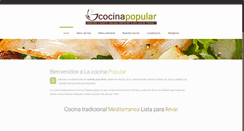 Desktop Screenshot of lacocinapopular.es
