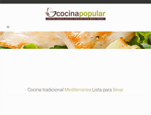 Tablet Screenshot of lacocinapopular.es